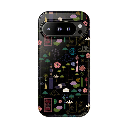 Norigae Night Garden Tough Phone Case - Elegant K-Pop Merch - iPhone, Galaxy, Pixel Cover