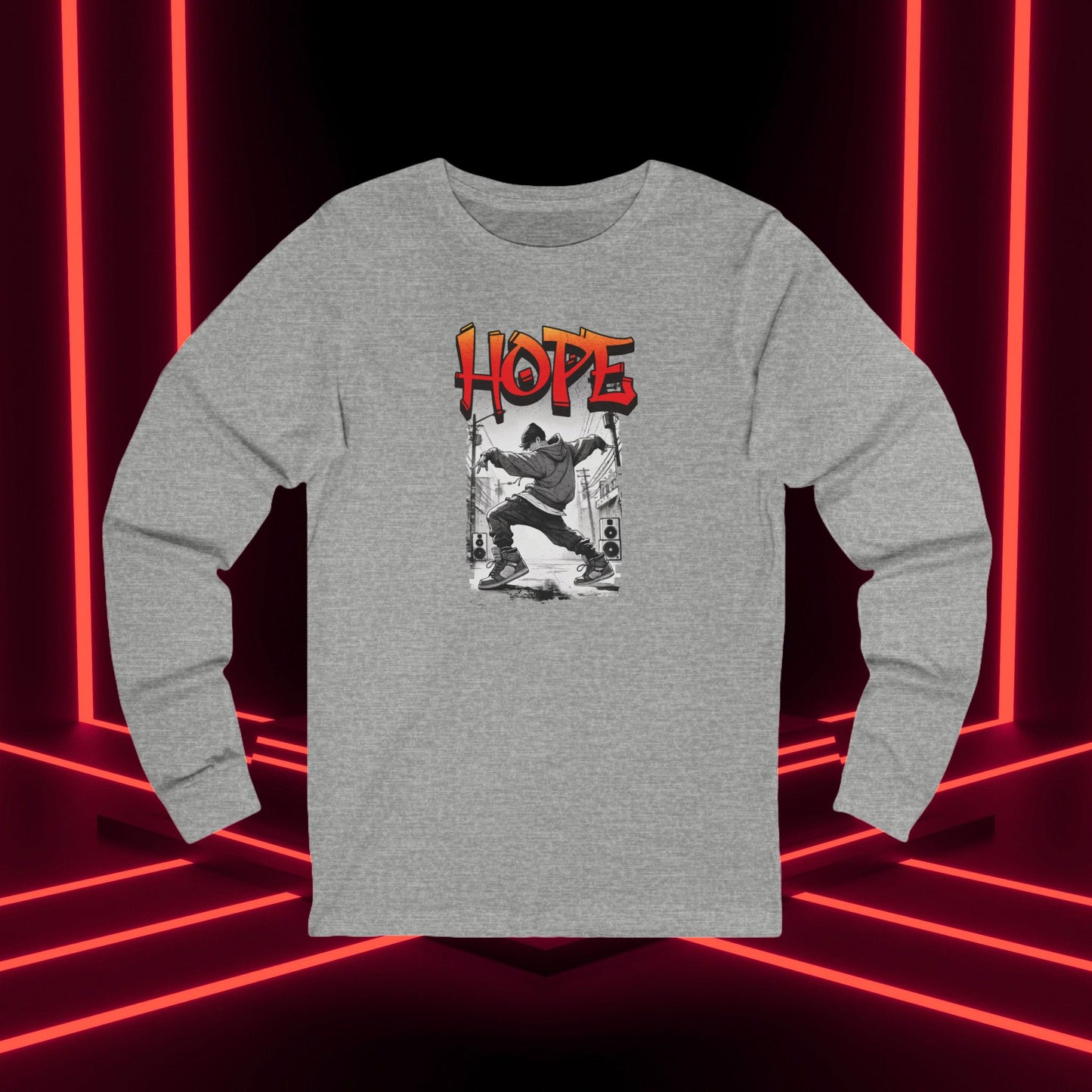 Hobi Concert Long Sleeve Shirt - HOTS with Hope - Fanmade BTS Merch - Soft Unisex T-Shirt