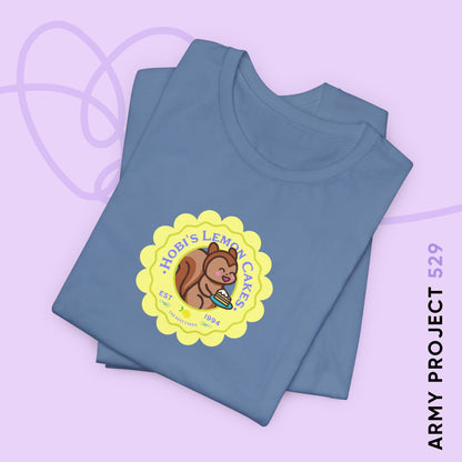 Hobi Short Sleeve Shirt - Cute Fanmade BTS Merch - Hobi's Lemon Cakes - Soft Unisex T-Shirt