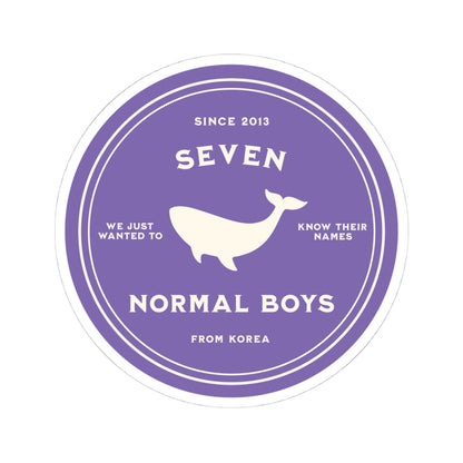 OT7 Vinyl Sticker - Fanmade BTS Merch - Seven Normal Boys from Korea - Permanent Adhesive