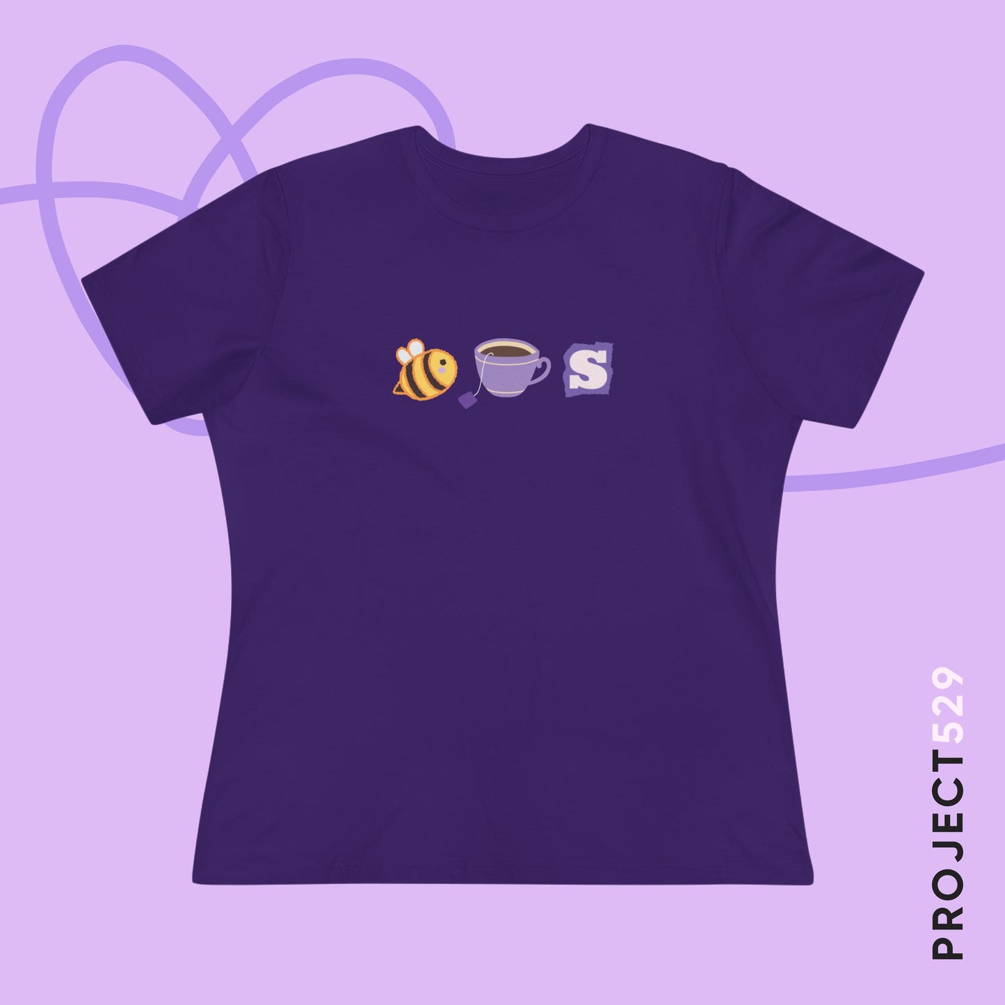 OT7 Women's Tee - Bee Tea Ess - Fanmade BTS Merch - Soft Jersey T-Shirt