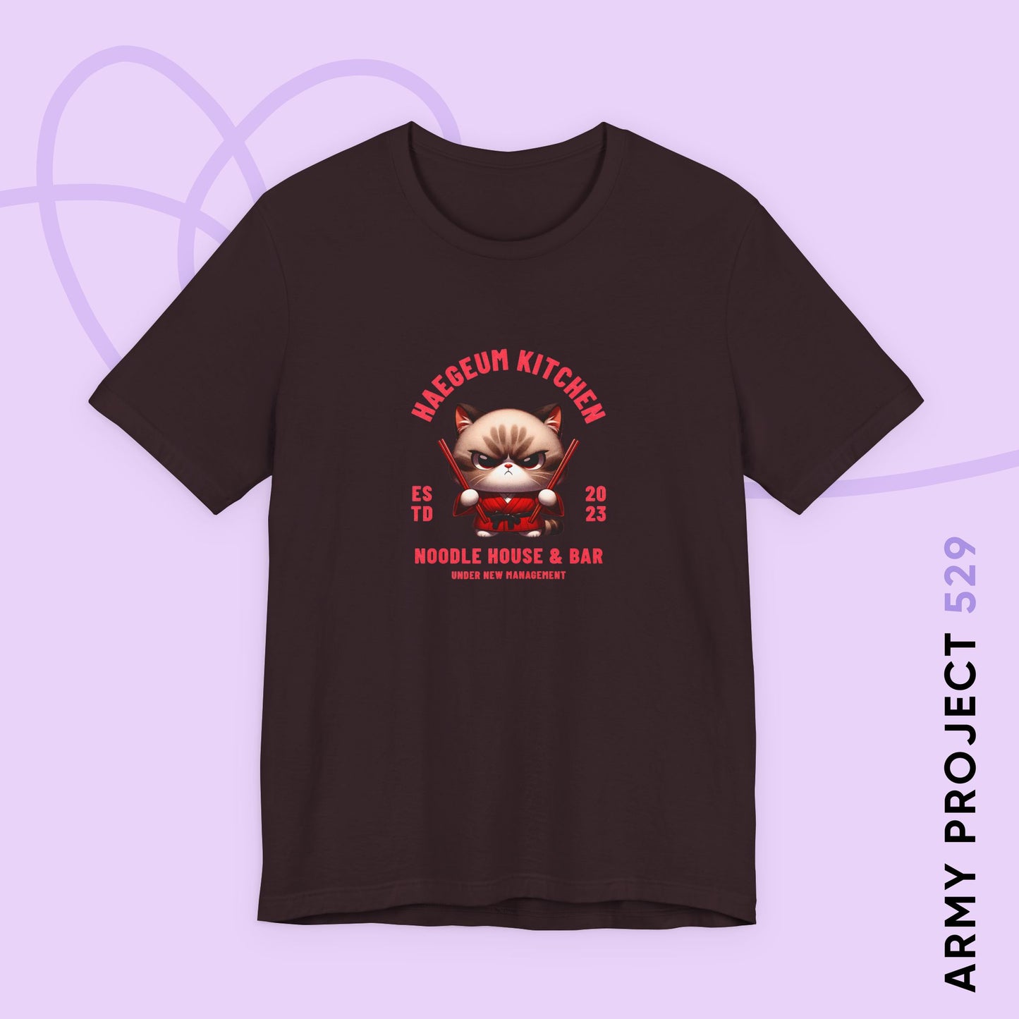 Yoongi Short Sleeve Shirt - Haegeum Noodle House - Fanmade BTS Merch - Unisex Jersey T-Shirt