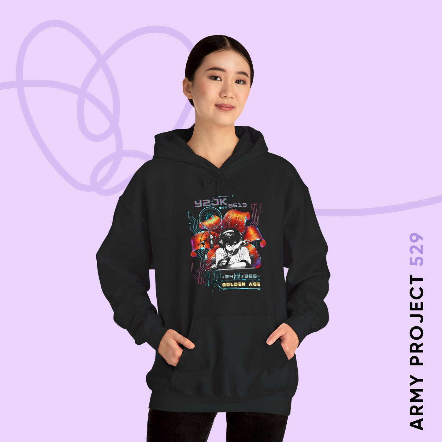 Jungkook Y2JK Retro Series Unisex Heavy Blend™ Hoodie