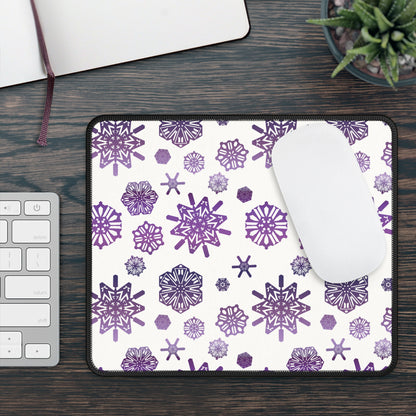 OT7 Mouse Pad - Secret Snowflakes (White) - Fanmade BTS Desk Accessories