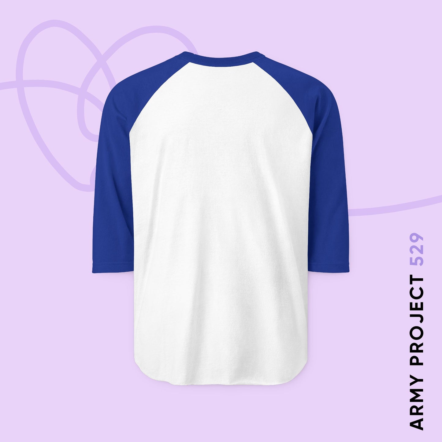 Jimin Baseball Tee - Fanmade BTS Retro Series - 80s Pop Aesthetic - 3/4 Sleeve Unisex T-Shirt