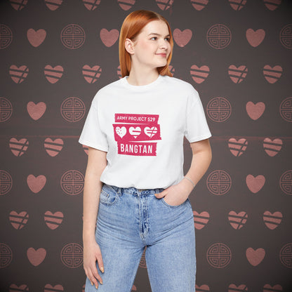OT7 Short Sleeve Shirt (Red) - AP529 <3 Bangtan - Unisex Jersey T-Shirt