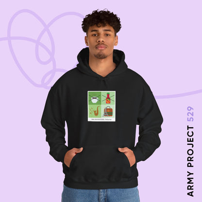 Taehyung Hoodie - Funny Fanmade BTS Merch - Care Instructions - Cozy Unisex Sweatshirt
