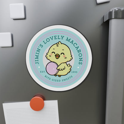 Jimin Fridge Magnet - Cute Fanmade BTS Merch - Jimin's Lovely Macarons - Subtle ARMY Decor