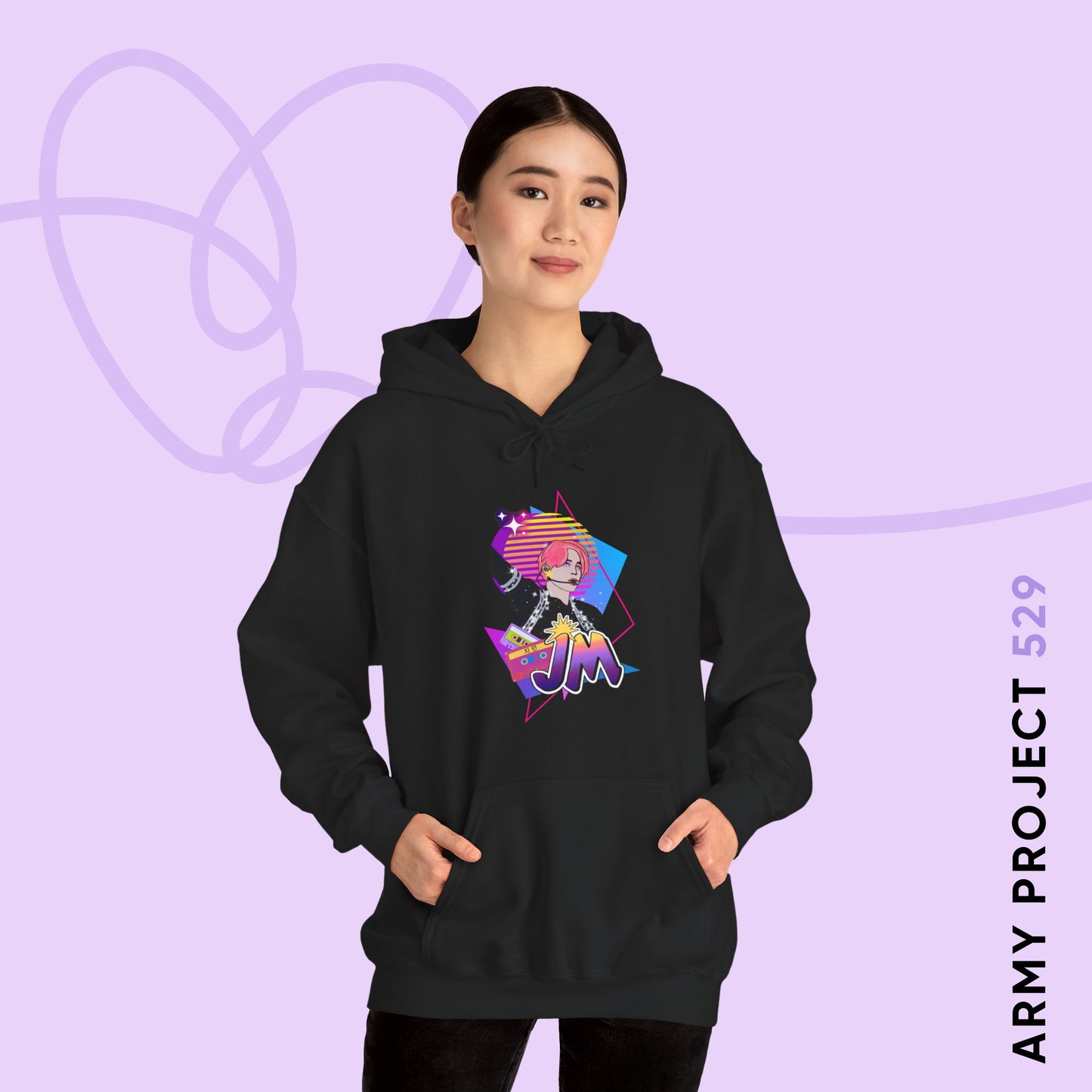 Jimin 1980s Retro Series Unisex Heavy Blend™ Hoodie