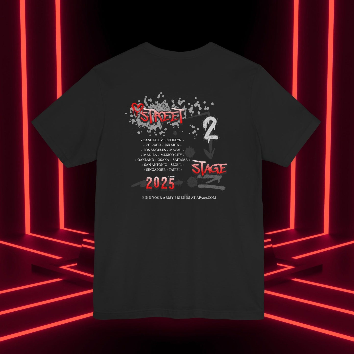 Hobi Concert Short Sleeve Shirt - HOTS with Hope (Stop Sign Ver.) - Fanmade BTS Merch - Soft Unisex T-Shirt