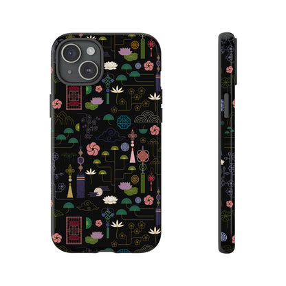 Norigae Night Garden Tough Phone Case - Elegant K-Pop Merch - iPhone, Galaxy, Pixel Cover