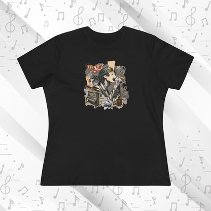 Yoongi Women's Tee - BTS Fanmade Retro Series - 2010s Rock Aesthetic - Soft Jersey T-Shirt