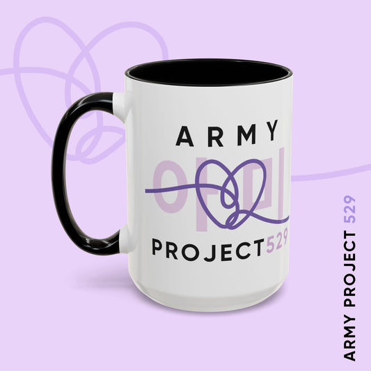 ARMY Project 529 Coffee Mug - Two-Tone 15 oz Ceramic