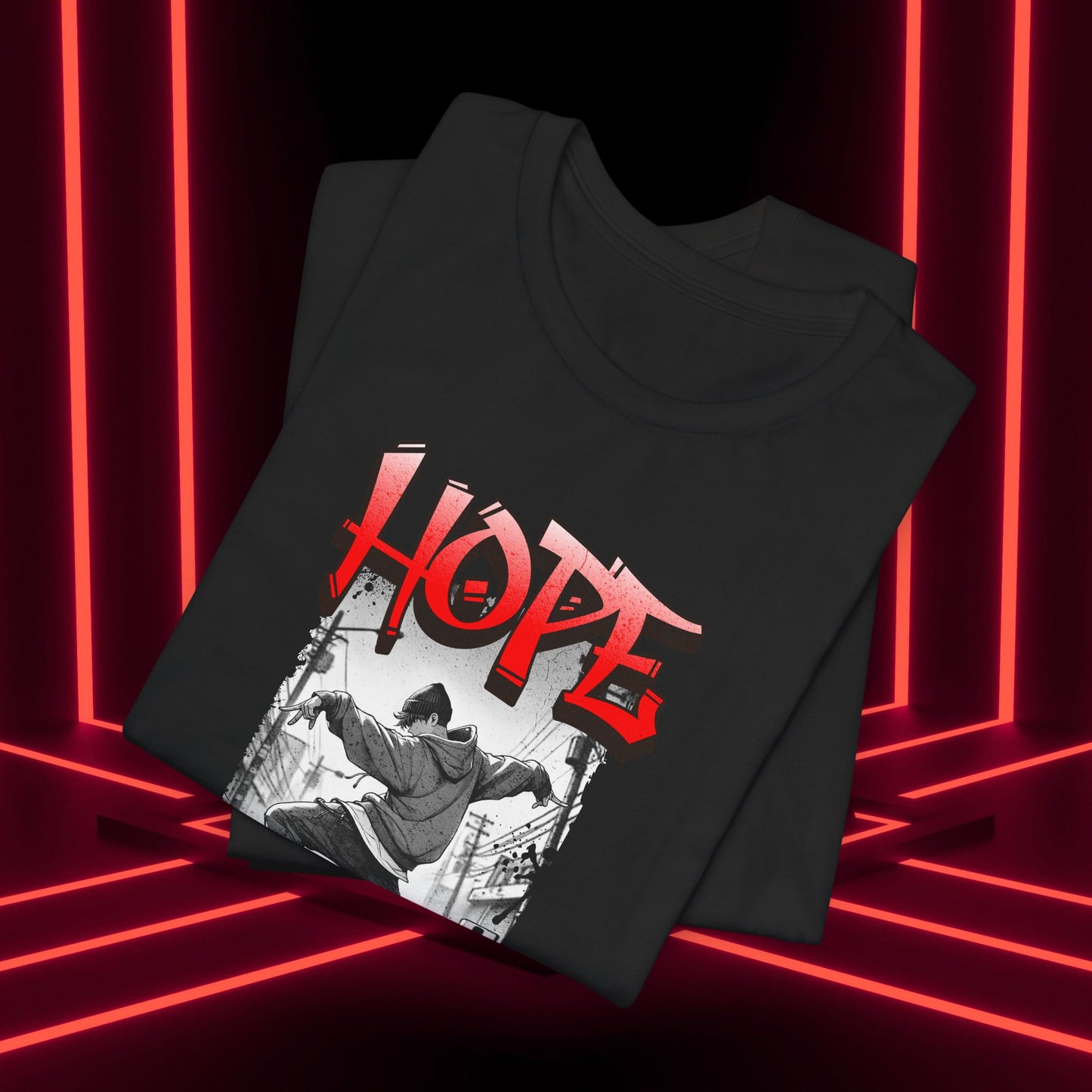 Hobi Concert Short Sleeve Shirt - HOTS with Hope (Stop Sign Ver.) - Fanmade BTS Merch - Soft Unisex T-Shirt
