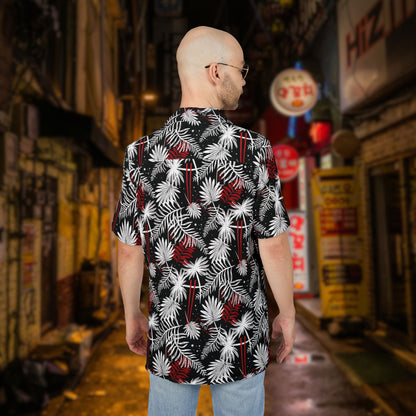 Tropical Chopsticks Unisex Hawaiian Button-Down Shirt