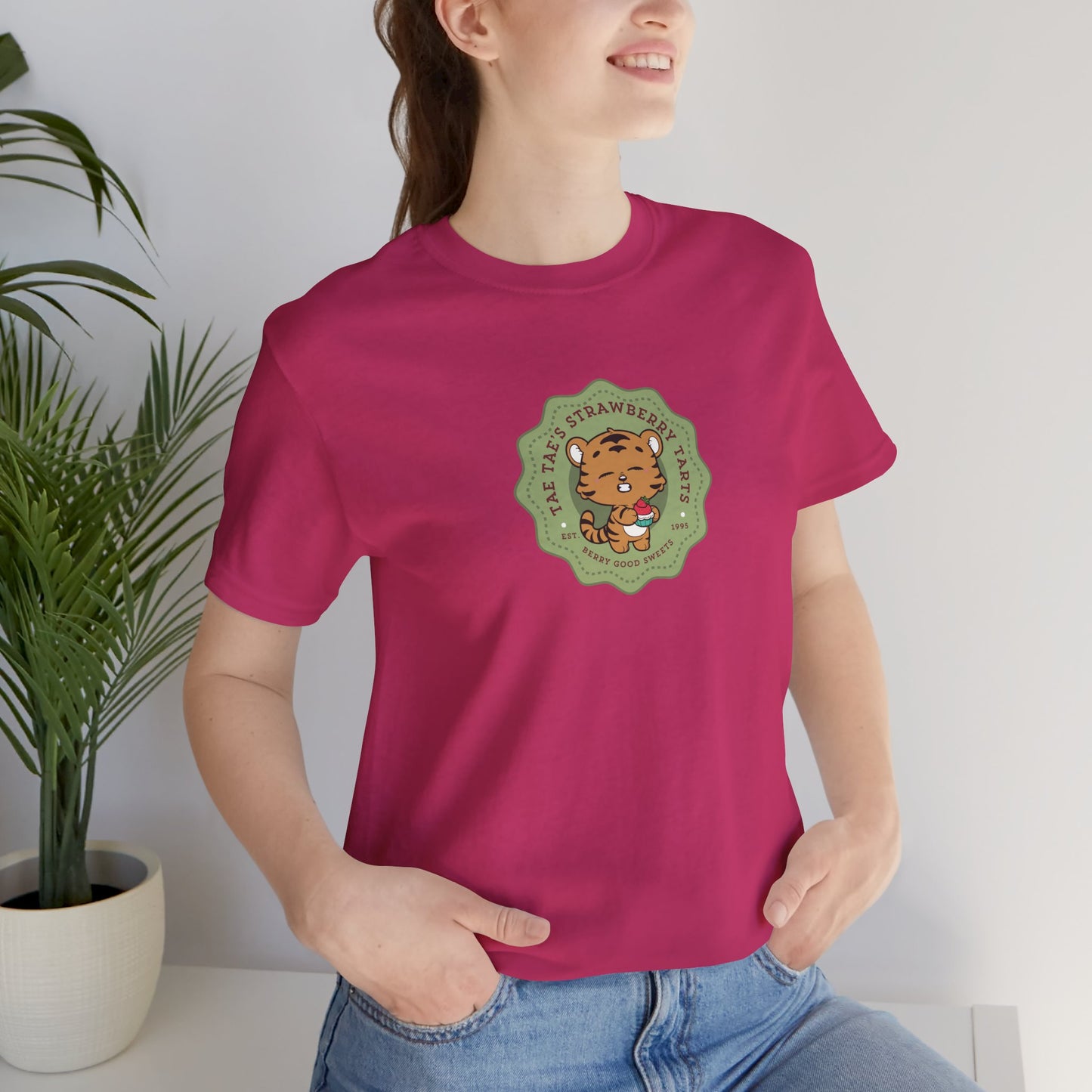 Tae Tae Strawberry Tarts Bakery Series Unisex Jersey Short Sleeve Tee