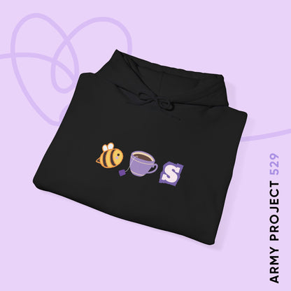 OT7 Hoodie - Bee Tea Ess - Fanmade BTS Merch - Cozy Unisex Sweatshirt