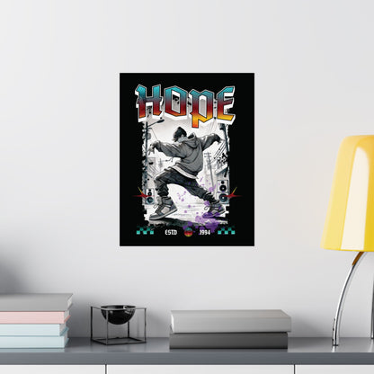 Hobi Wall Art - Fanmade BTS Retro Series - 90s Hip-Hop Aesthetic - Matte Poster