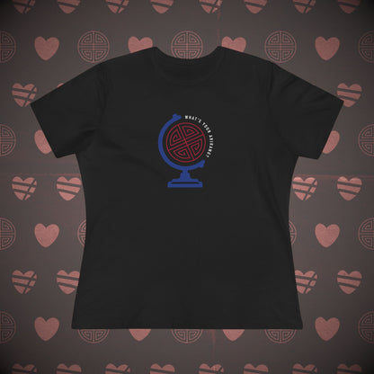 OT7 Women's Tee - What's Your Arirang? Globe and Cities - Soft Jersey T-Shirt