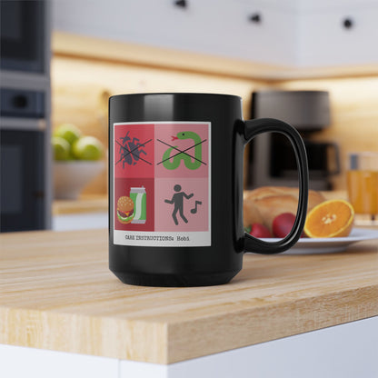 Hobi Coffee Mug - Funny Fanmade BTS Merch - Care Instructions - 15 oz Ceramic