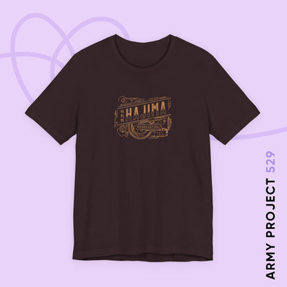 Yoongi Short Sleeve Shirt - Woodcarving Hajima (Bronze) - Fanmade BTS Merch - Unisex Jersey T-Shirt