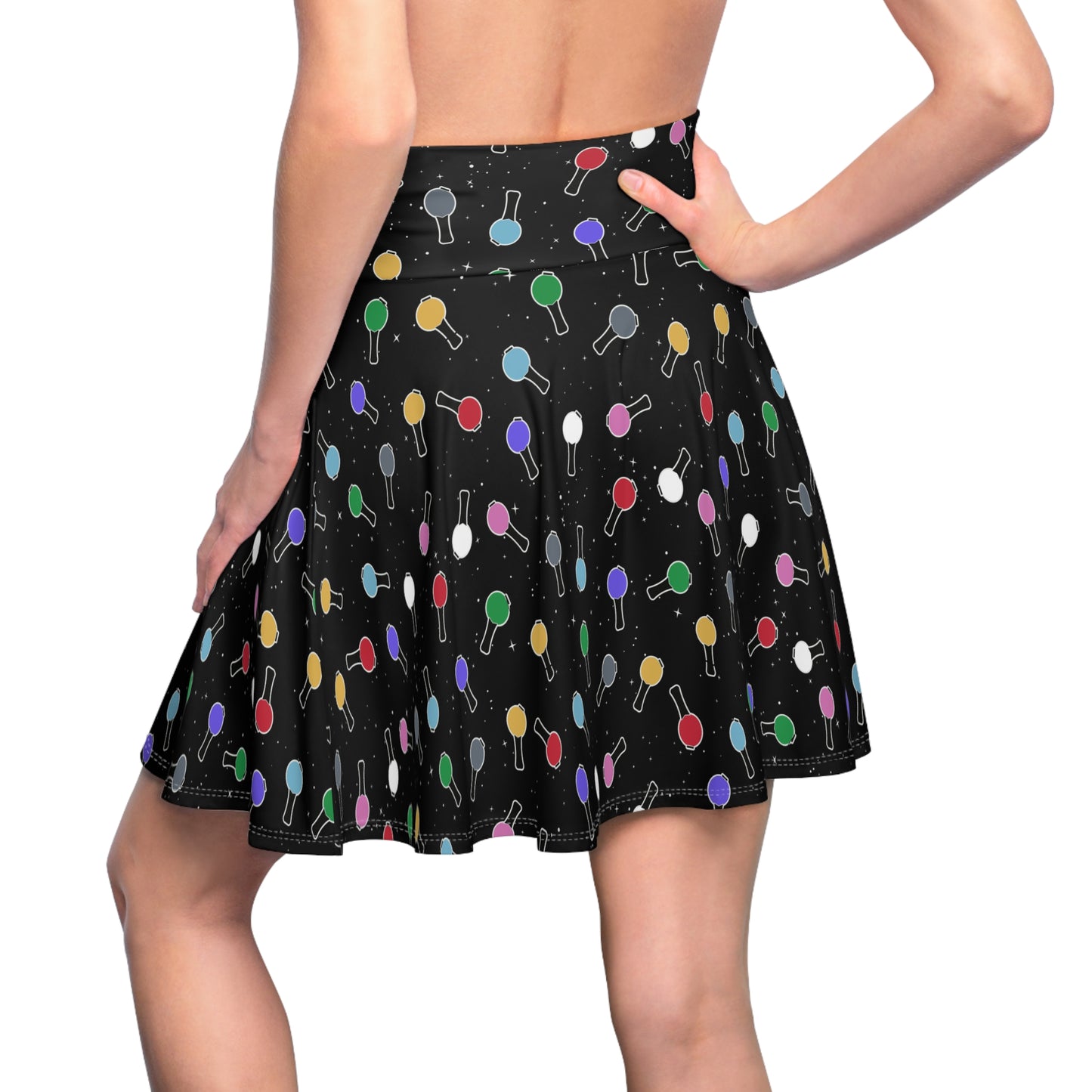 Ma City Map Lightstick Skater Skirt