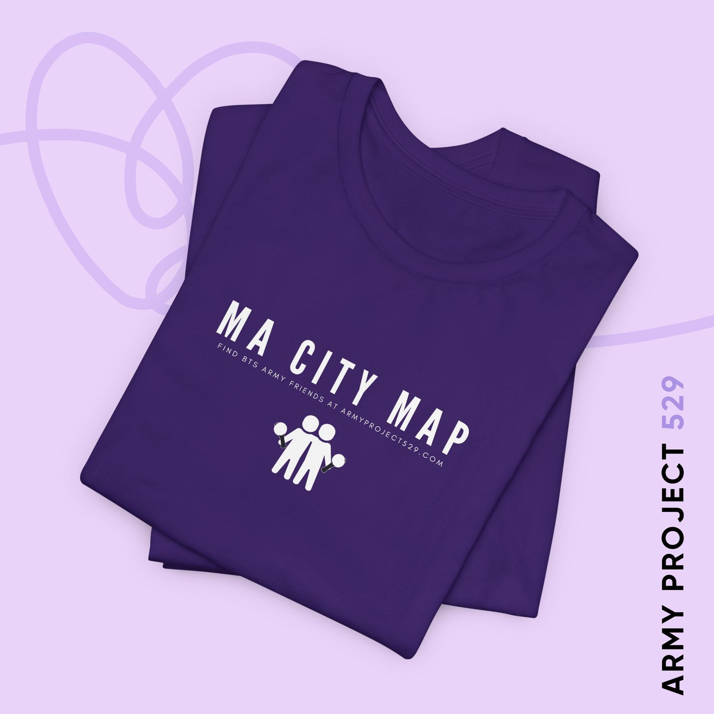 Ma City Map Unisex Jersey Short Sleeve Tee