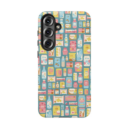 Sweet Pastel Korean Snacks Tough Phone Case - Cute K-Pop Merch - iPhone, Galaxy, Pixel Cover