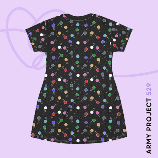 Ma City Map Lightstick T-Shirt Dress