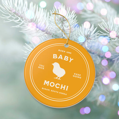 Baby Mochi Badge Series Ceramic Ornament