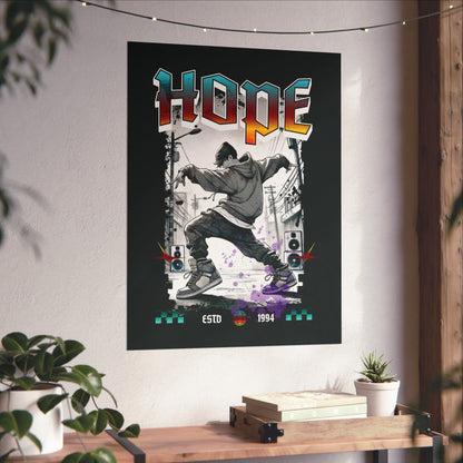 Hobi Wall Art - Fanmade BTS Retro Series - 90s Hip-Hop Aesthetic - Matte Poster