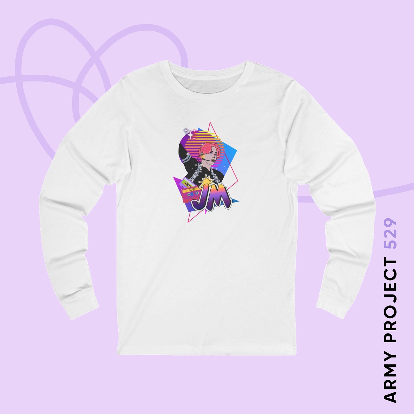 Jimin 1980s Retro Series Unisex Jersey Long Sleeve Tee