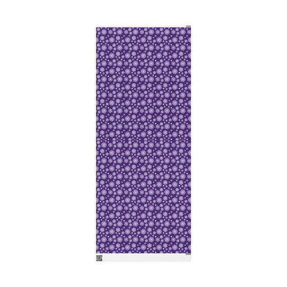 OT7 Wrapping Paper - Secret Snowflakes (Purple) - Subtle Fanmade BTS Merch - ARMY Gift Wrap
