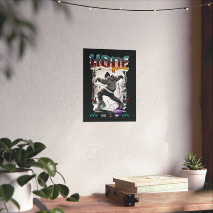 Hobi Wall Art - Fanmade BTS Retro Series - 90s Hip-Hop Aesthetic - Matte Poster