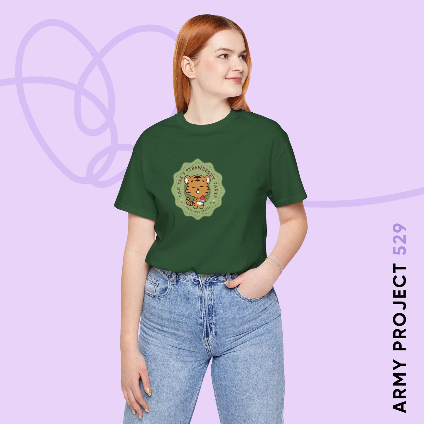 Tae Tae Strawberry Tarts Unisex Jersey Short Sleeve Tee