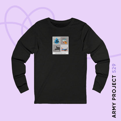 Yoongi Long Sleeve Shirt - Funny Fanmade BTS Merch - Care Instructions - Soft Unisex T-Shirt