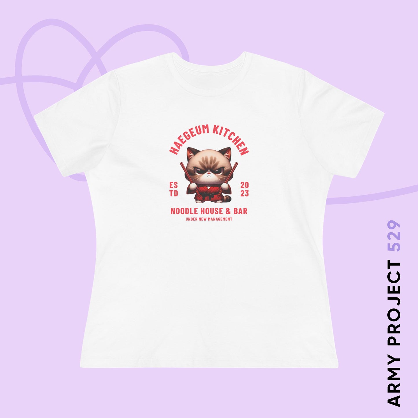 Yoongi Women's Tee - Haegeum Noodle House - Fanmade BTS Merch - Soft Jersey T-Shirt