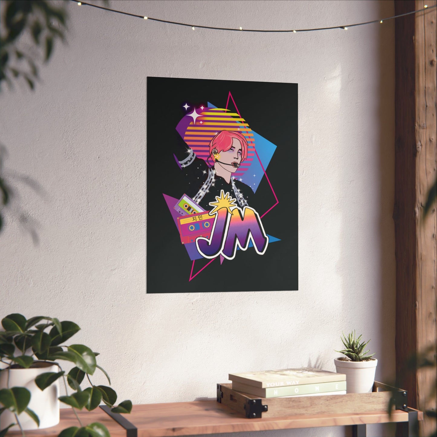 Jimin 1980s Retro Series Matte Poster