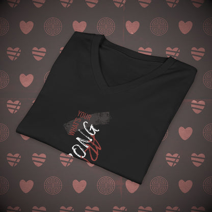 OT7 V-Neck Shirt - Arirang Love Song Mirror - Unisex Jersey T-Shirt