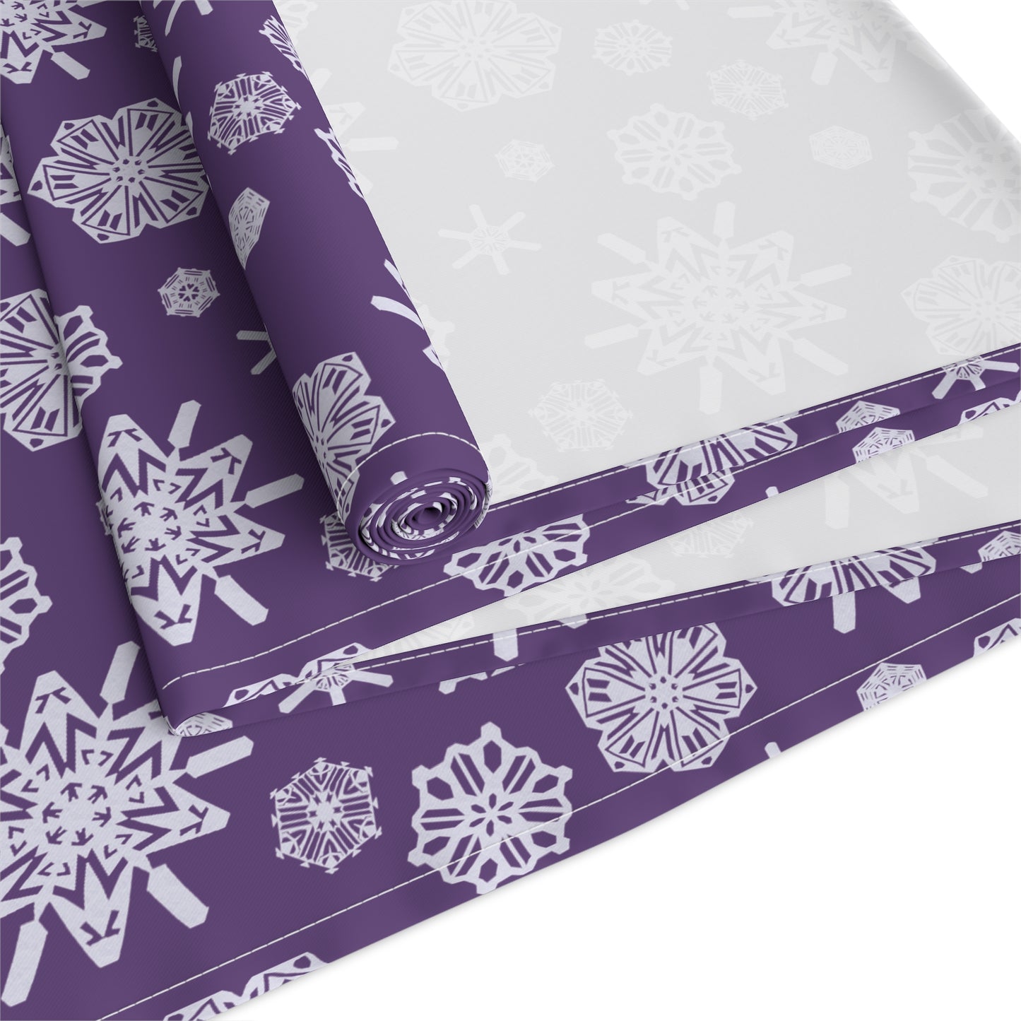 OT7 Table Runner - Secret Snowflakes (Purple) - Fanmade BTS Home Decor - Cotton Twill or Polyester