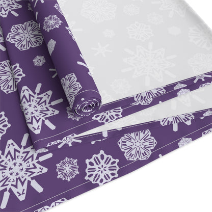 OT7 Table Runner - Secret Snowflakes (Purple) - Fanmade BTS Home Decor - Cotton Twill or Polyester