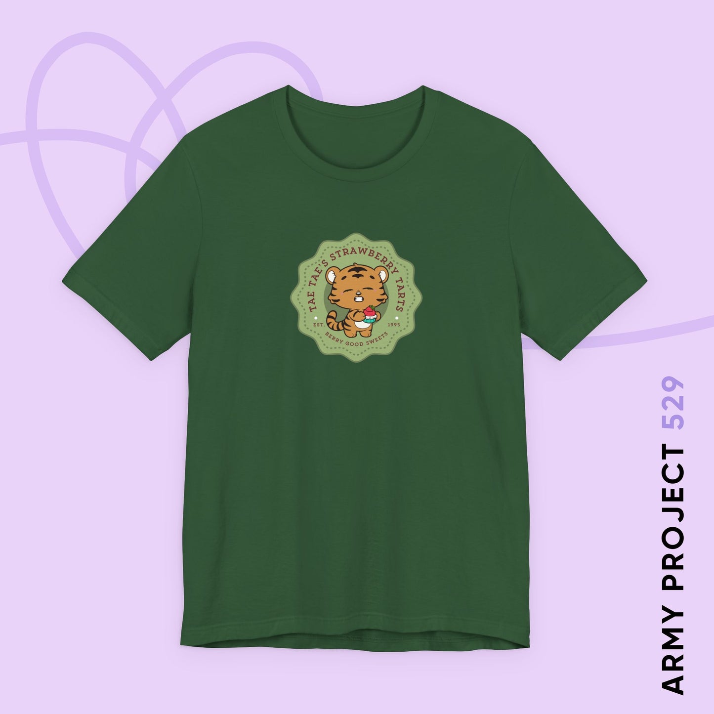 Tae Tae Strawberry Tarts Unisex Jersey Short Sleeve Tee