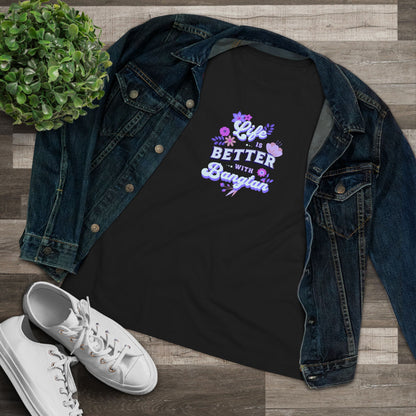 Life is Better with Bangtan Women's Relaxed Jersey Short Sleeve Tee