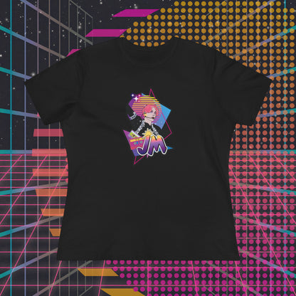 Jimin Women's Tee - BTS Fanmade Retro Series - 80s Pop Aesthetic - Soft Jersey T-Shirt