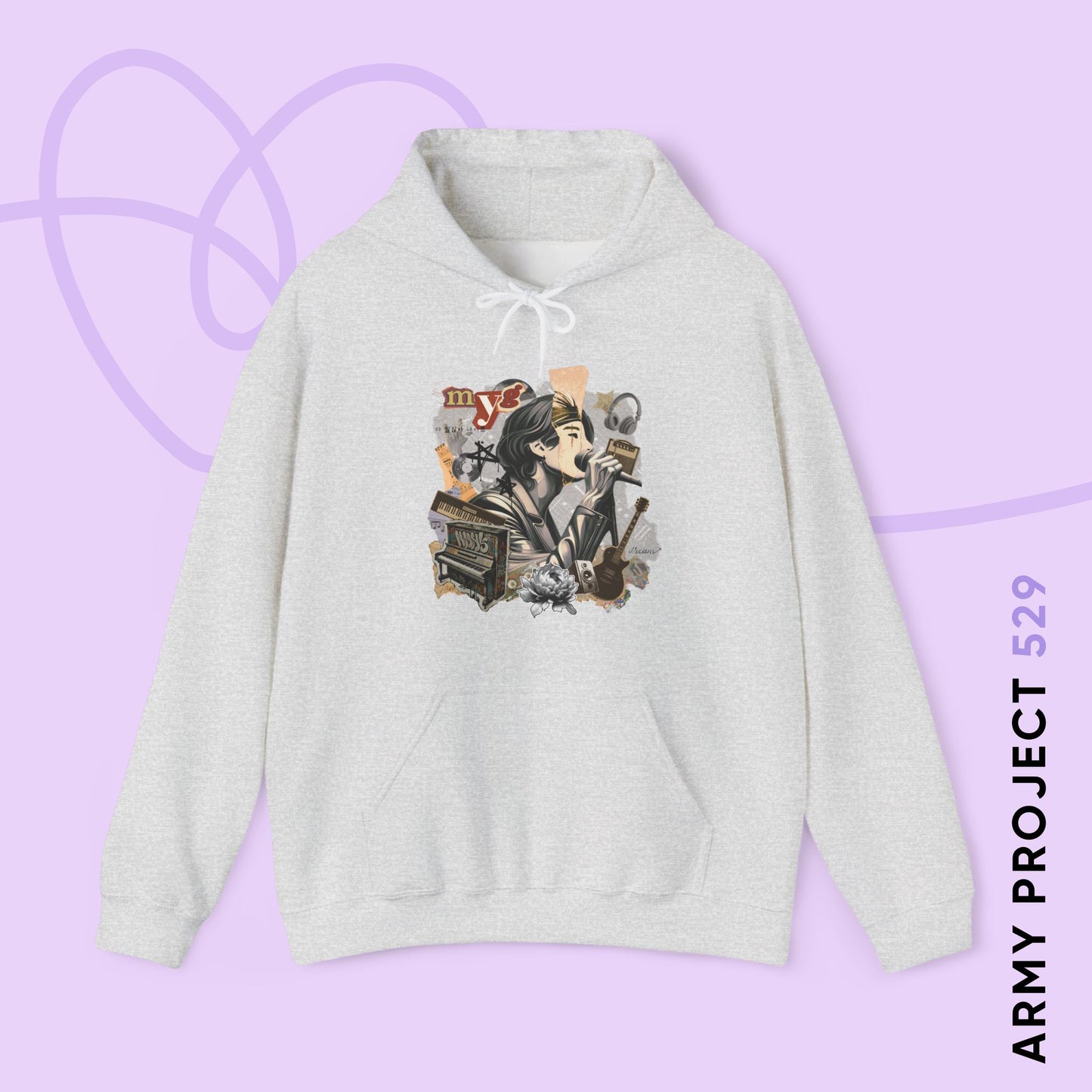 Yoongi 2010s Retro Series Unisex Heavy Blend™ Hoodie