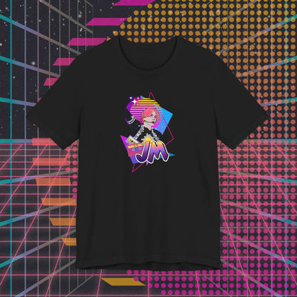 Jimin Short Sleeve Shirt - Fanmade BTS Retro Series - 80s Pop Aesthetic - Soft Unisex T-Shirt