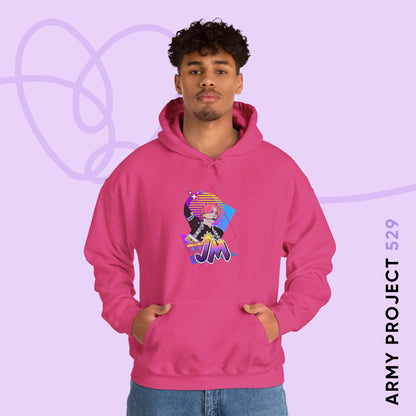 Jimin Hoodie - Fanmade BTS Retro Series - 80s Pop Aesthetic - Cozy Unisex Sweatshirt