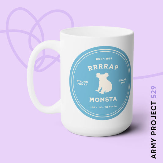 RRRRap Monsta Medallion Series 15oz Ceramic Coffee Mug