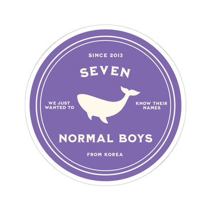 OT7 Vinyl Sticker - Fanmade BTS Merch - Seven Normal Boys from Korea - Permanent Adhesive