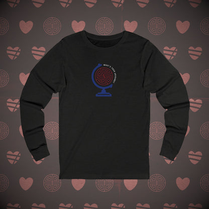 OT7 Long Sleeve Shirt - What's Your Arirang? Globe and Cities - Soft Unisex T-Shirt